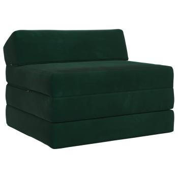 ARDEBO.de - Klappsofa Bett Dunkelgrün 200 x 70 x 10 cm Samt
