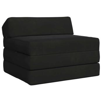 ARDEBO.de - Klappsofa Bett Schwarz 70 x 60 x 49 cm Samt