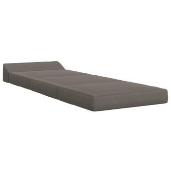 Klappsofa Bett Hellgrau 200 x 70 x 10 cm Cordstoff
