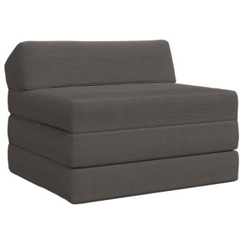 ARDEBO.de - Klappsofa Bett Dunkelgrau 200 x 70 x 10 cm Cordstoff