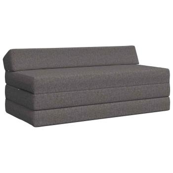 ARDEBO.de - Klappsofa Bett Hellgrau 120 x 60 x 49 cm Stoff