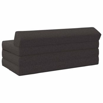 Klappsofa Bett Dunkelgrau 120 x 60 x 49 cm Stoff