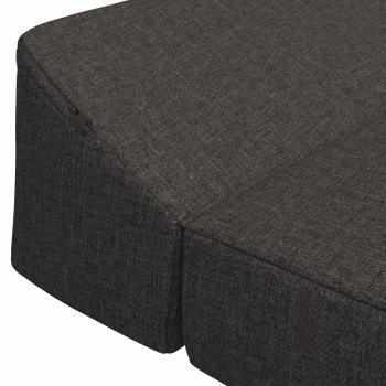 Klappsofa Bett Dunkelgrau 120 x 60 x 49 cm Stoff