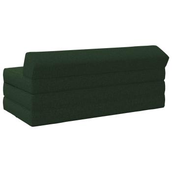 Klappsofa Bett Dunkelgrün 120 x 60 x 49 cm Stoff