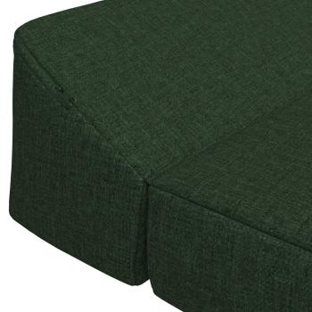 Klappsofa Bett Dunkelgrün 120 x 60 x 49 cm Stoff