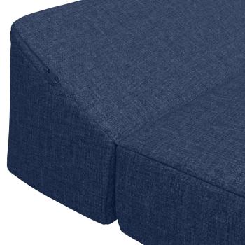 Klappsofa Bett Blau 120 x 60 x 49 cm Stoff