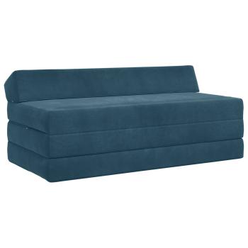 ARDEBO.de - Klappsofa Bett Blau 120 x 60 x 49 cm Stoff