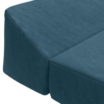 Klappsofa Bett Blau 120 x 60 x 49 cm Stoff