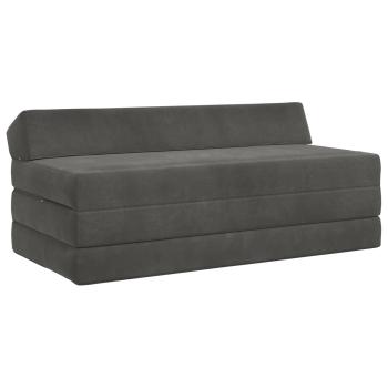 ARDEBO.de - Klappsofa Bett Dunkelgrau 120 x 60 x 49 cm Stoff