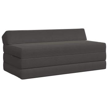 ARDEBO.de - Klappsofa Bett Dunkelgrau 120 x 60 x 49 cm Stoff
