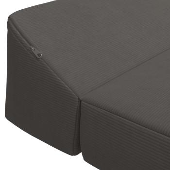 Klappsofa Bett Dunkelgrau 120 x 60 x 49 cm Stoff