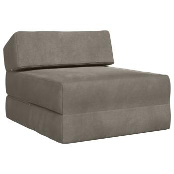 Klappsofa Bett Hellgrau 60 x 70 x 41 cm Stoff