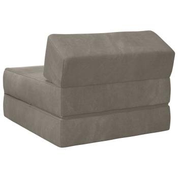Klappsofa Bett Hellgrau 60 x 70 x 41 cm Stoff