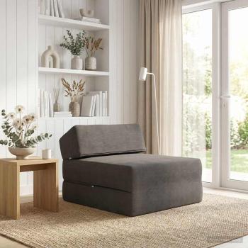 ARDEBO.de - Klappsofa Bett Dunkelgrau 60 x 70 x 41 cm Stoff