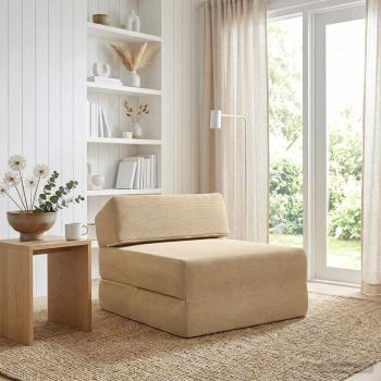 ARDEBO.de - Klappsofa Bett Grün Grau 60 x 70 x 41 cm Stoff