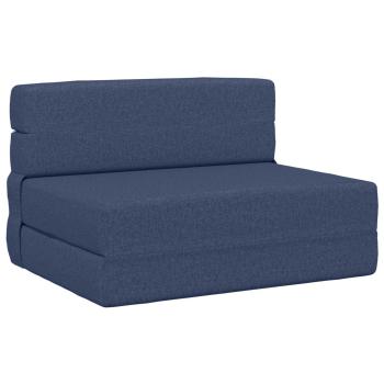 Klappsofa Bett Blau 70 x 72 x 60 cm Stoff