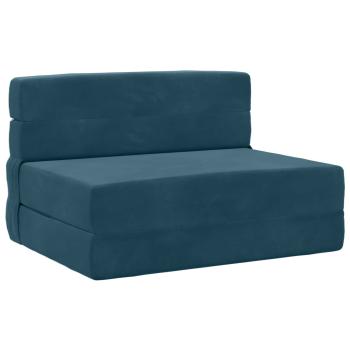 Klappsofa Bett Blau 70 x 72 x 60 cm Stoff