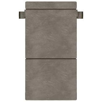 Klappsofa Bett Hellgrau 70 x 72 x 60 cm Stoff