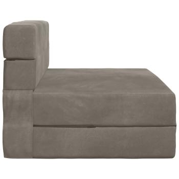 Klappsofa Bett Hellgrau 70 x 72 x 60 cm Stoff
