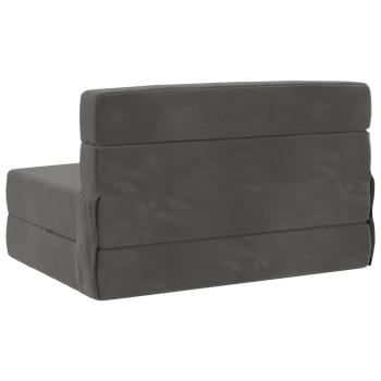 Klappsofa Bett Dunkelgrau 70 x 72 x 60 cm Stoff