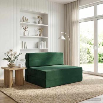 ARDEBO.de - Klappsofa Bett Dunkelgrün 70 x 72 x 60 cm Stoff
