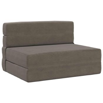 Klappsofa Bett Hellgrau 70 x 72 x 60 cm Stoff