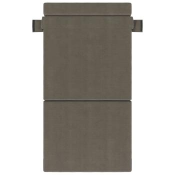 Klappsofa Bett Hellgrau 70 x 72 x 60 cm Stoff