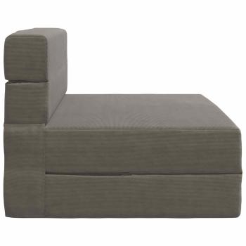 Klappsofa Bett Hellgrau 70 x 72 x 60 cm Stoff