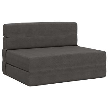 Klappsofa Bett Dunkelgrau 70 x 72 x 60 cm Stoff