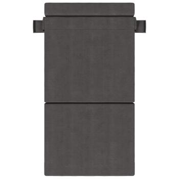 Klappsofa Bett Dunkelgrau 70 x 72 x 60 cm Stoff