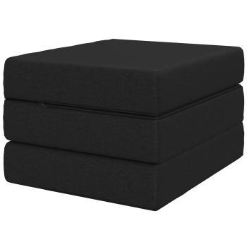 Klappsofa Bett 75 x 63 x 45 cm Schwarz