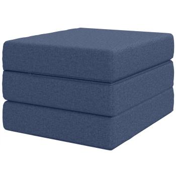 Klappsofa Bett 75 x 63 x 45 cm Blau