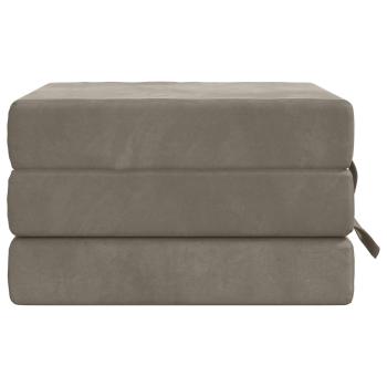 Klappsofa Bett 75 x 63 x 45 cm Hellgrau