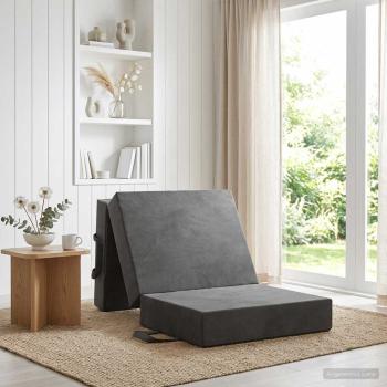 ARDEBO.de - Klappsofa Bett 75 x 63 x 45 cm Dunkelgrau