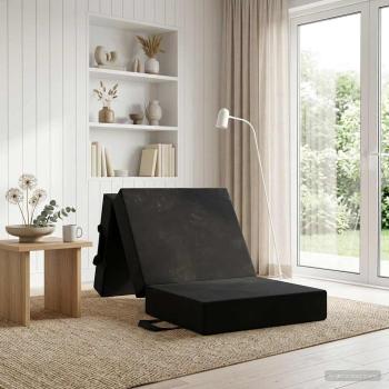 ARDEBO.de - Klappsofa Bett 75 x 63 x 45 cm Schwarz