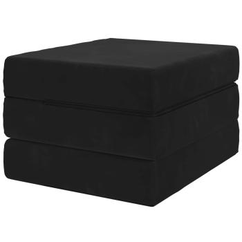 Klappsofa Bett 75 x 63 x 45 cm Schwarz