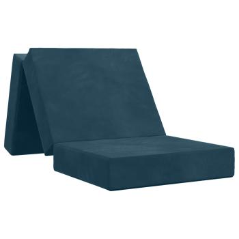 Klappsofa Bett 90 x 63 x 45 cm Blau