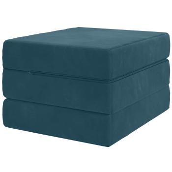 Klappsofa Bett 90 x 63 x 45 cm Blau