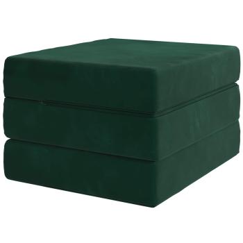 Klappsofa Bett 75 x 67 x 45 cm Dunkelgrün