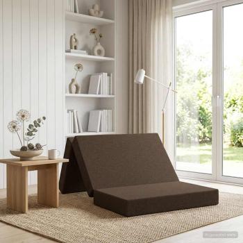 ARDEBO.de - Klappsofa Bett 80 x 67 x 45 cm Taupe