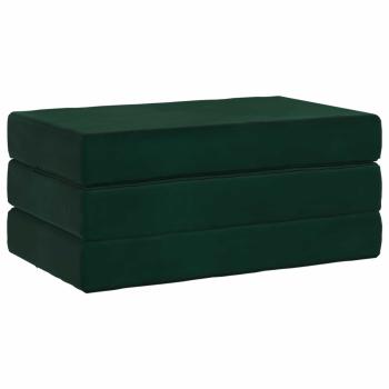 Klappsofa Bett 80 x 67 x 45 cm Dunkelgrün