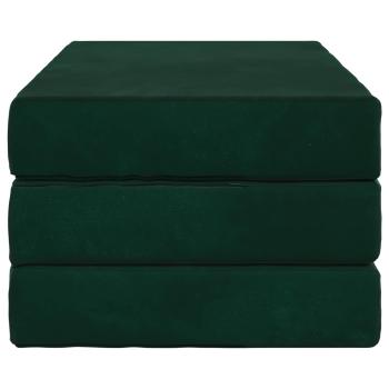Klappsofa Bett 80 x 67 x 45 cm Dunkelgrün