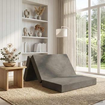 ARDEBO.de - Klappsofa Bett 90 x 67 x 45 cm Hellgrau