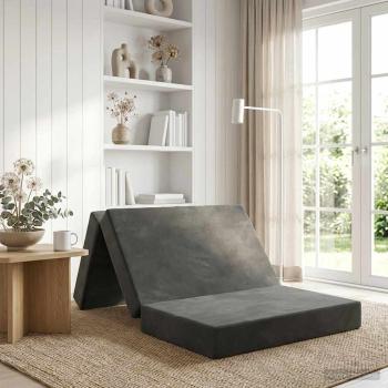 ARDEBO.de - Klappsofa Bett 90 x 67 x 45 cm Dunkelgrau