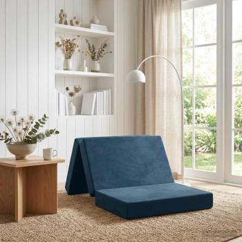 ARDEBO.de - Klappsofa Bett 100 x 67 x 45 cm Blau