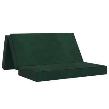 Klappsofa Bett 120 x 67 x 45 cm Dunkelgrün