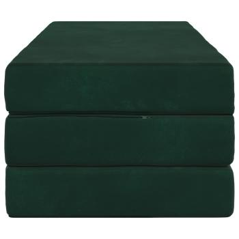 Klappsofa Bett 120 x 67 x 45 cm Dunkelgrün