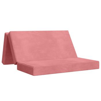 Klappsofa Bett 120 x 67 x 45 cm Rosa