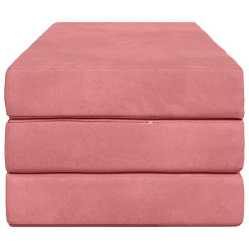Klappsofa Bett 120 x 67 x 45 cm Rosa