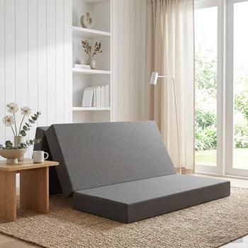 ARDEBO.de - Klappsofa Bett 140 x 67 x 45 cm Hellgrau